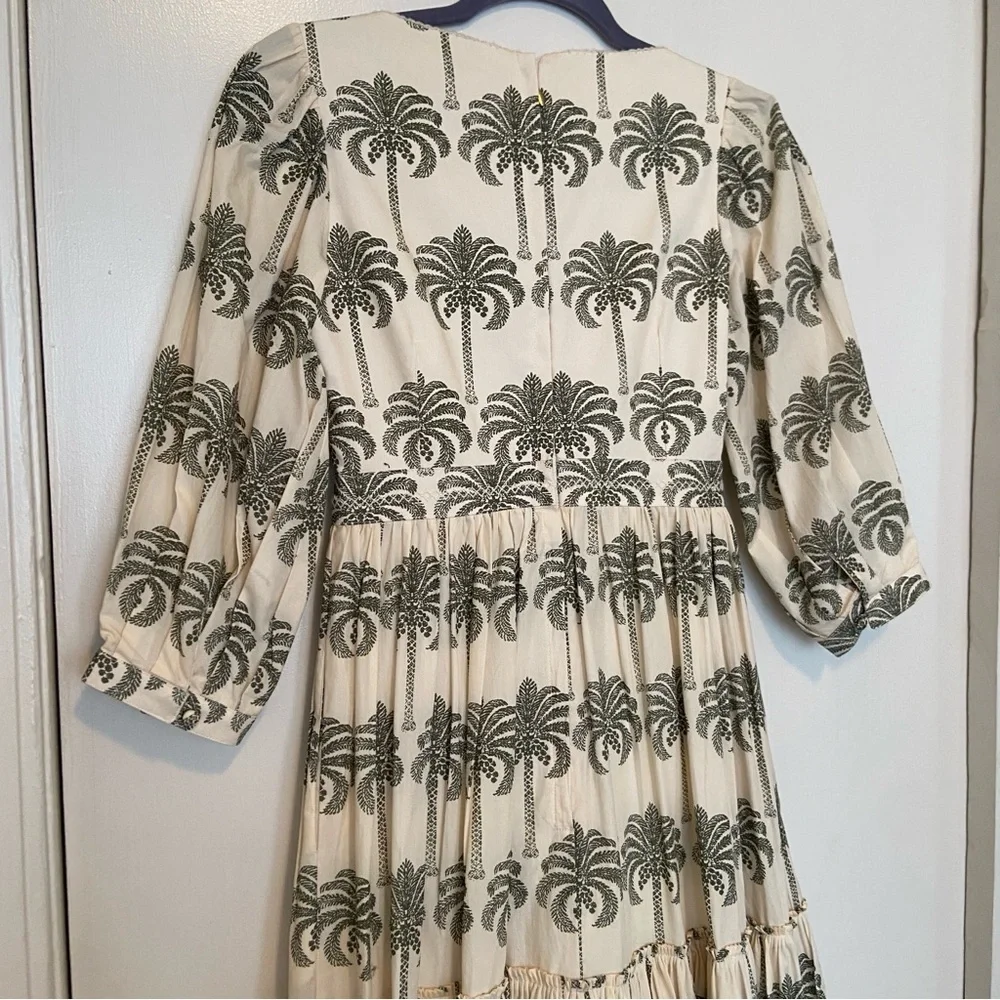 ✨ RARE! Agua Bendita Square Neck Palm Tree Gown - Picture 6 of 15